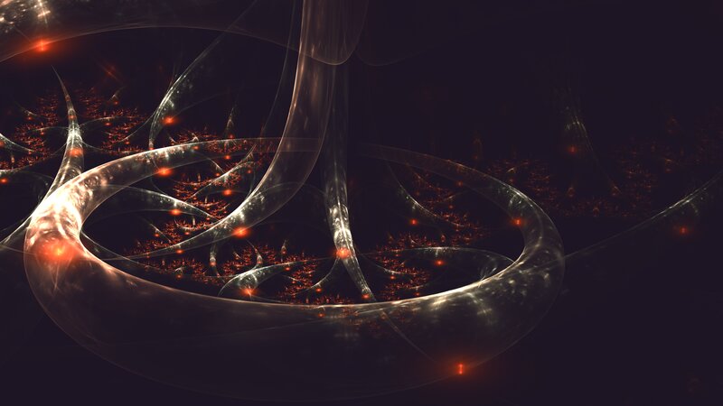 Fractal Light Structures — Black