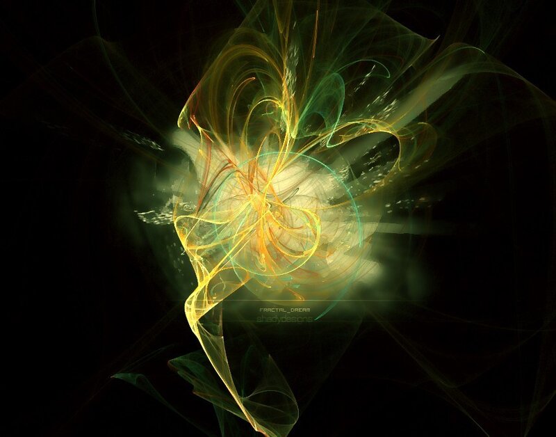Fractal light swirl