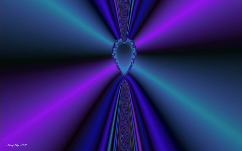 Fractal Light Tunnel — Purple, Hypnotic