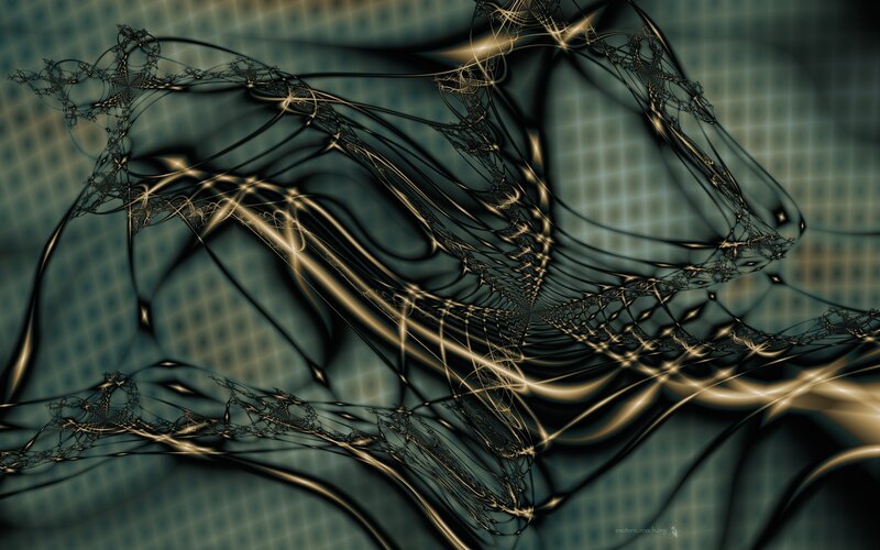Fractal light web abstract