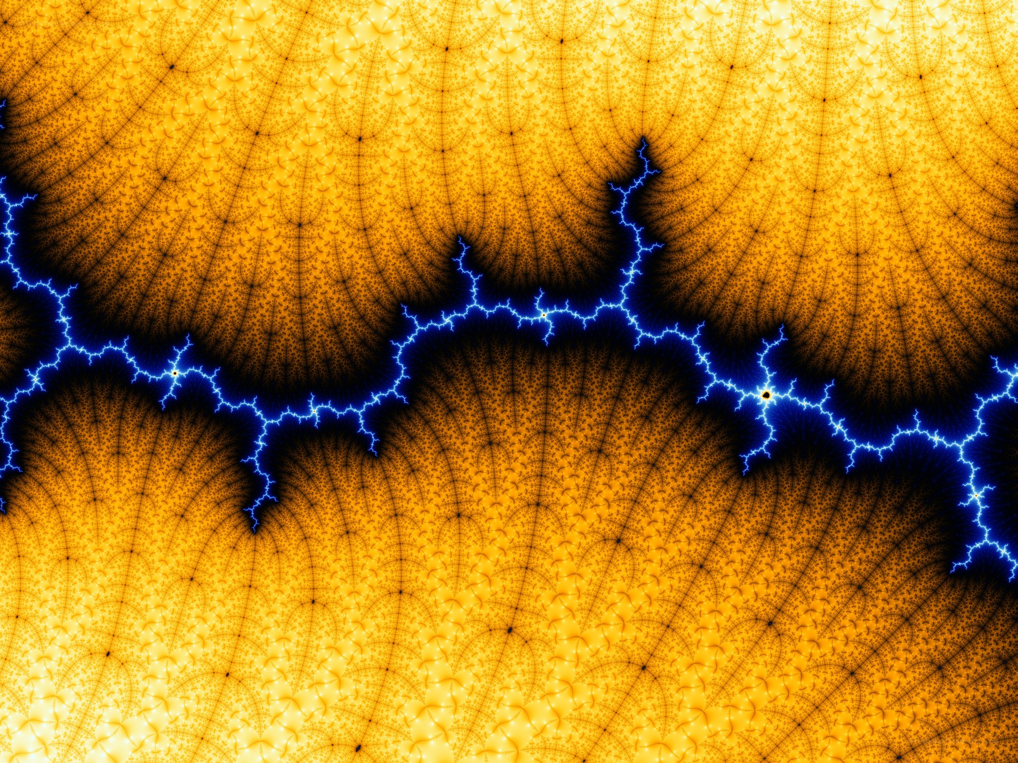 Fractal lightning pattern