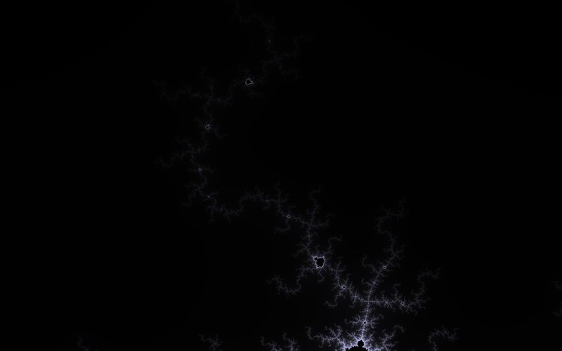 Fractal Lightning Pattern — Black, Mysterious