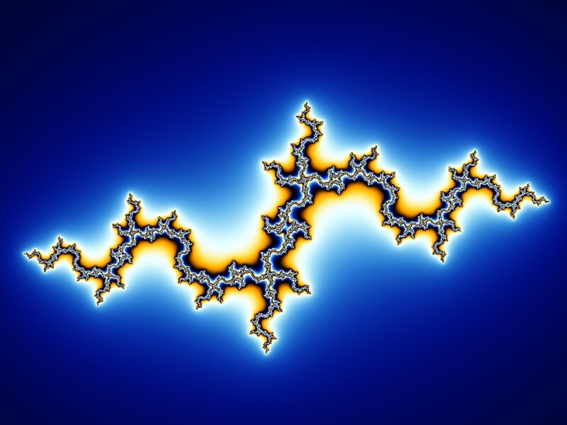 Fractal Lightning Pattern — Blue, Dramatic, Abstract