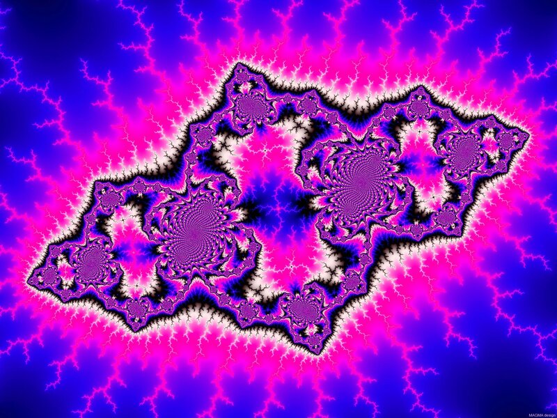 Fractal Lightning Pattern — Purple, Energetic