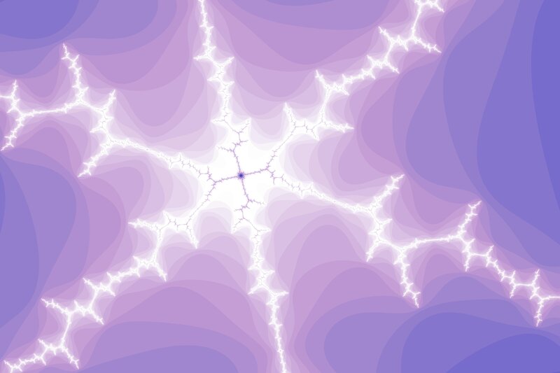 Fractal Lightning Pattern — Purple