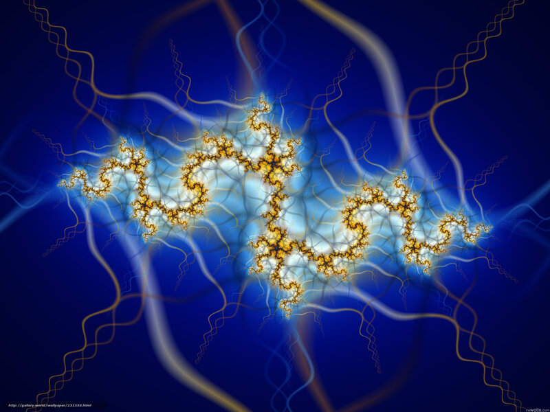 Fractal lightning pattern