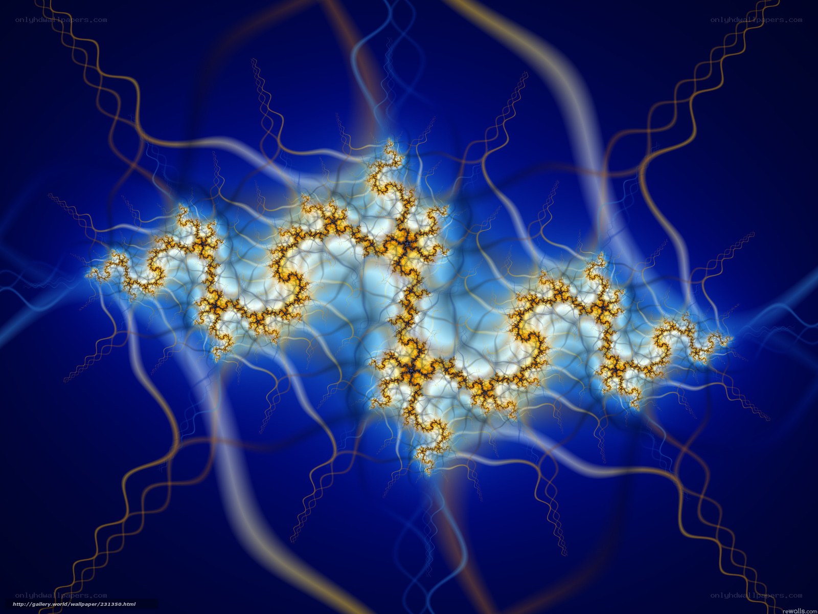 Fractal lightning pattern