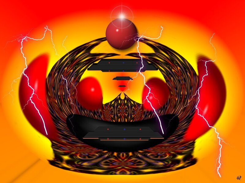 fractal lightning sphere