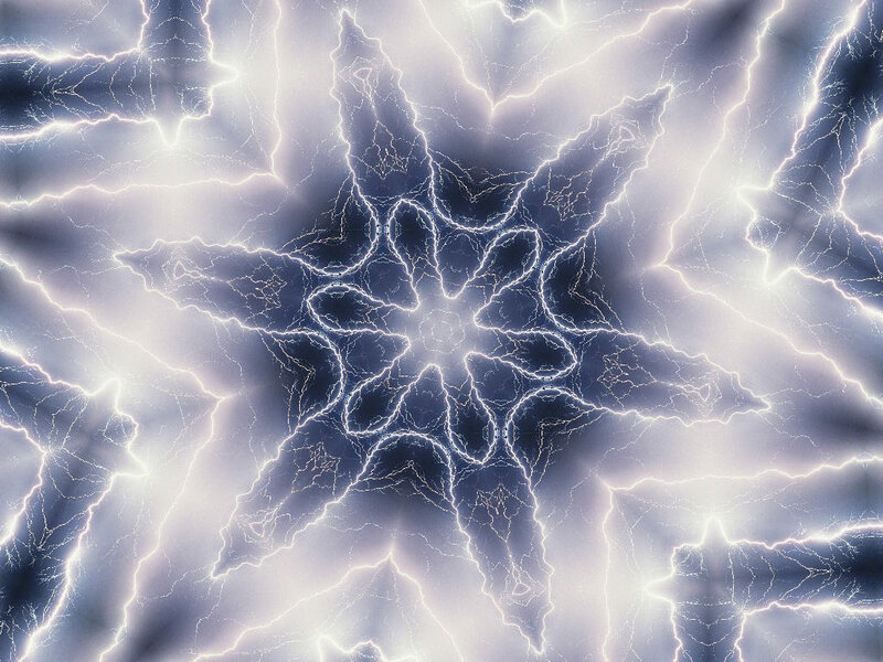 fractal lightning star pattern