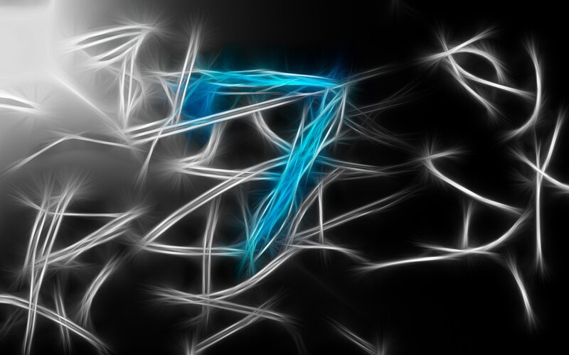 Fractal Lines on Black