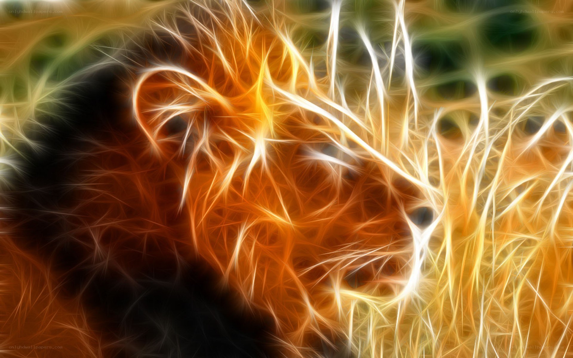 fractal lion head