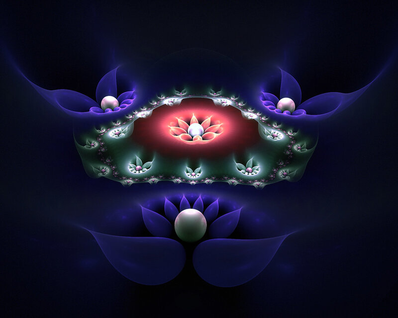 fractal lotus flower design