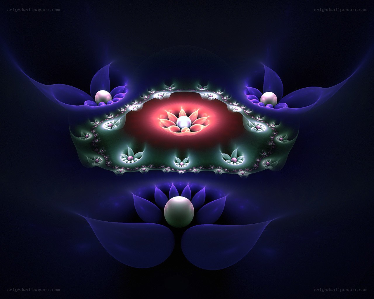 fractal lotus flower design