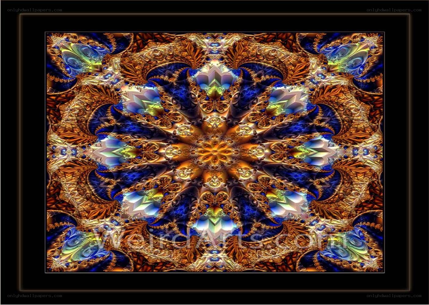 Fractal mandala artwork