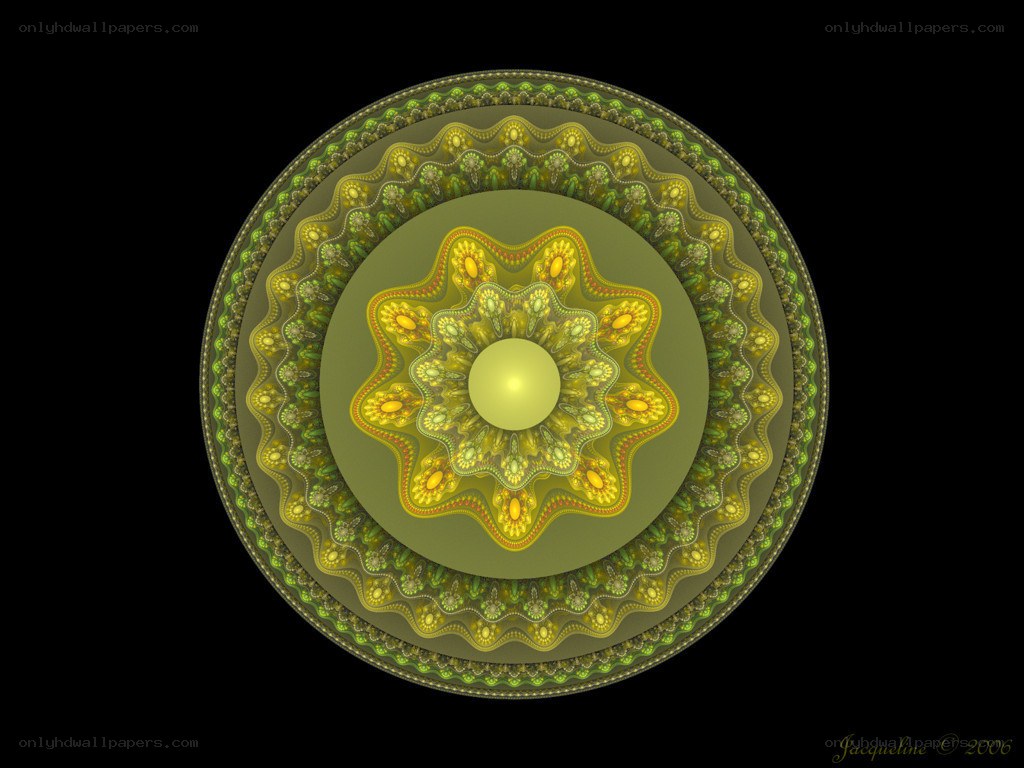 Fractal mandala design