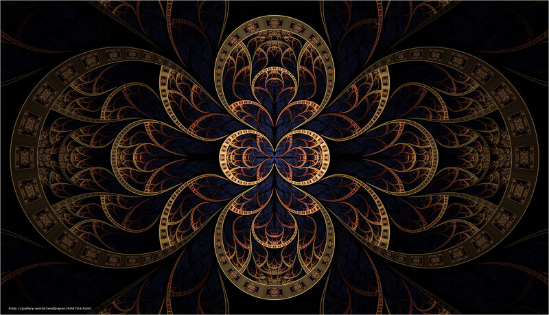 Fractal Mandala Design — Black, Intricate