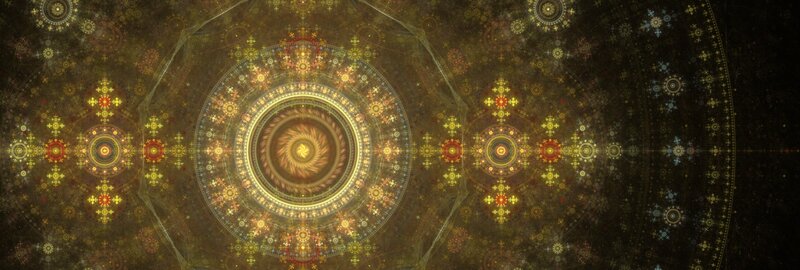 Fractal Mandala Design — Gold