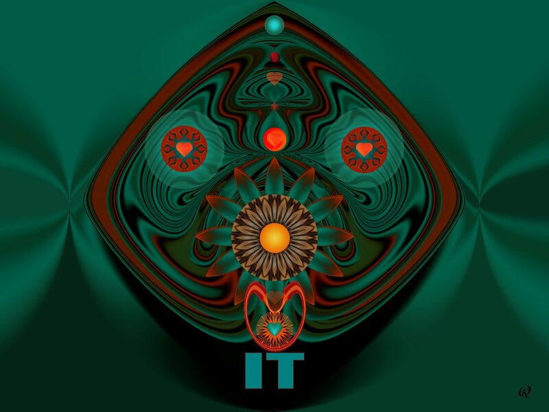 Fractal Mandala Design — Green, Hypnotic