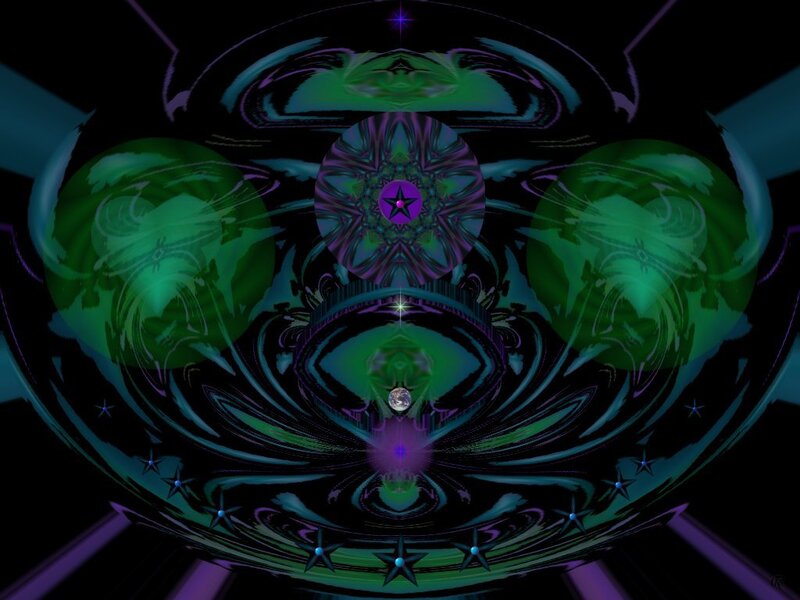 Fractal Mandala Design — Green