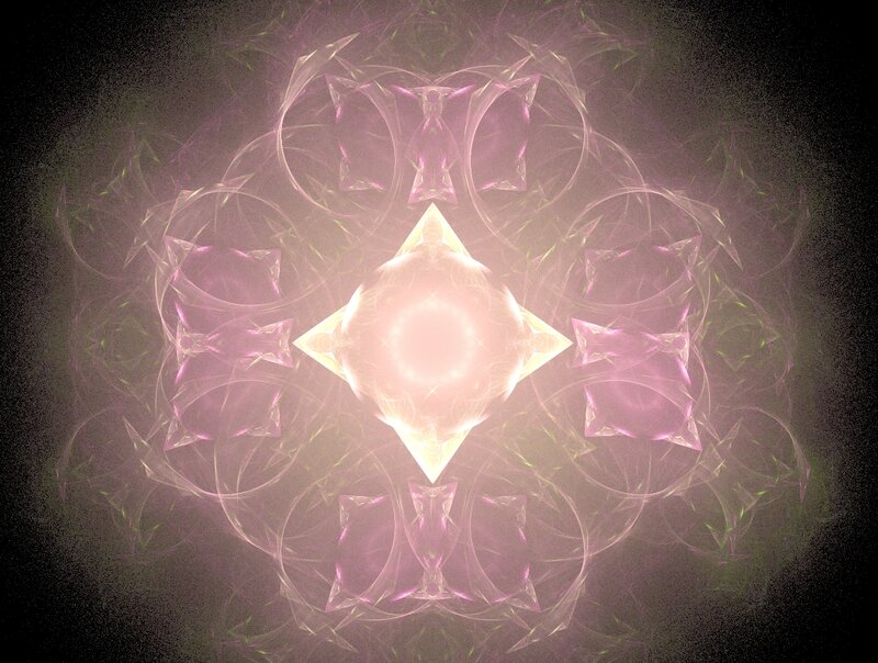 Fractal Mandala Design — Pink