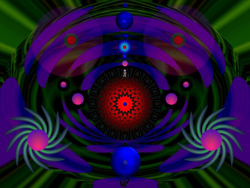 Fractal Mandala Design — Purple, Hypnotic, Digital Art