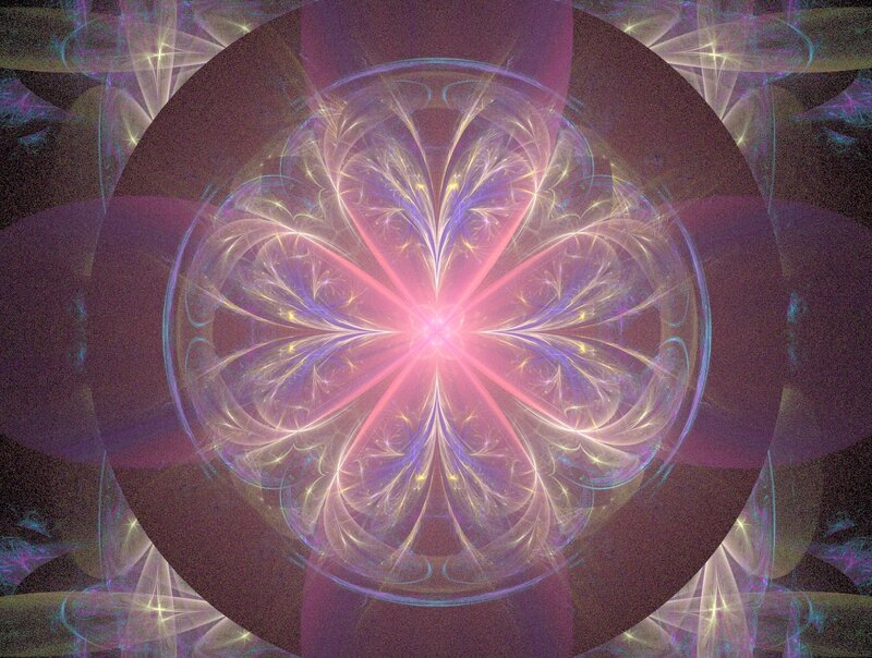 Fractal Mandala Design — Purple, Hypnotic