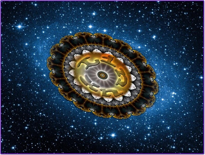 Fractal Mandala in Space