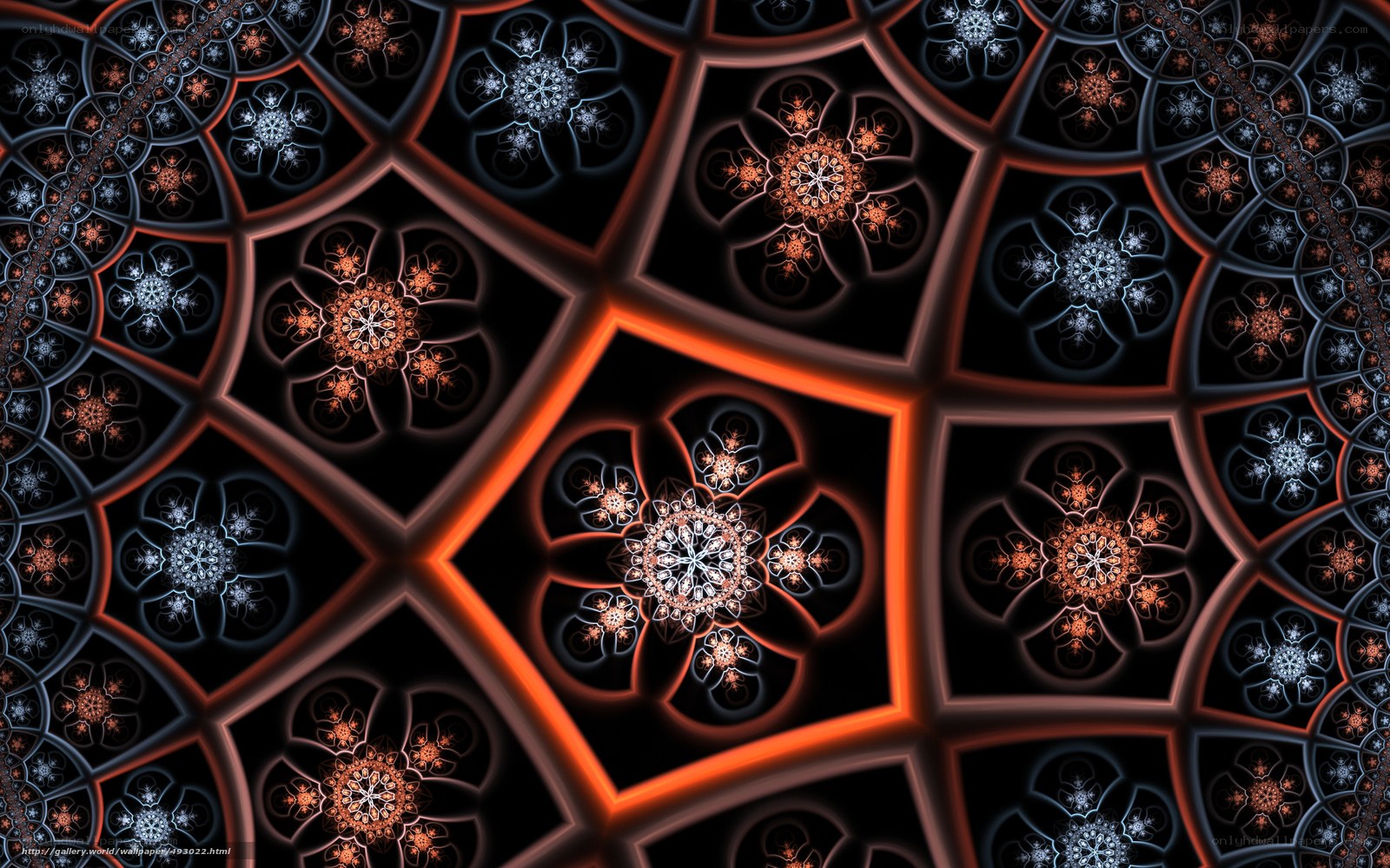 Fractal mandala pattern