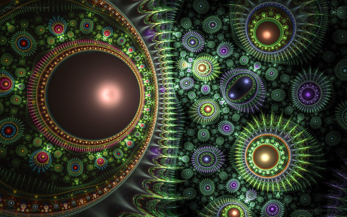 Fractal mandala pattern