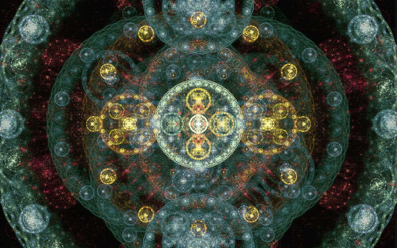 Fractal Mandala Pattern — Green