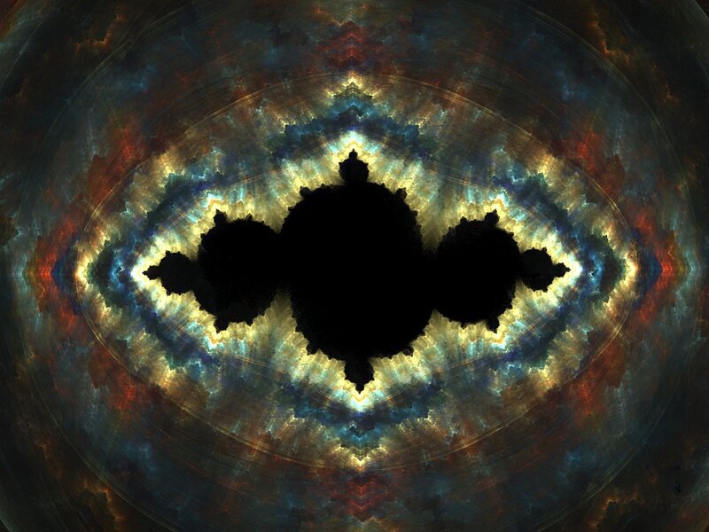 Fractal Mandelbrot Set — Blue, Dramatic
