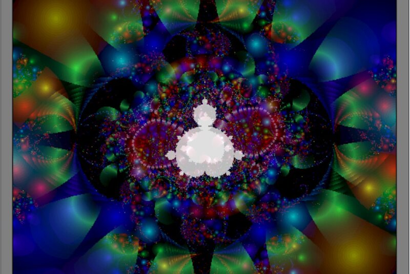 Fractal Mandelbrot Set — Blue