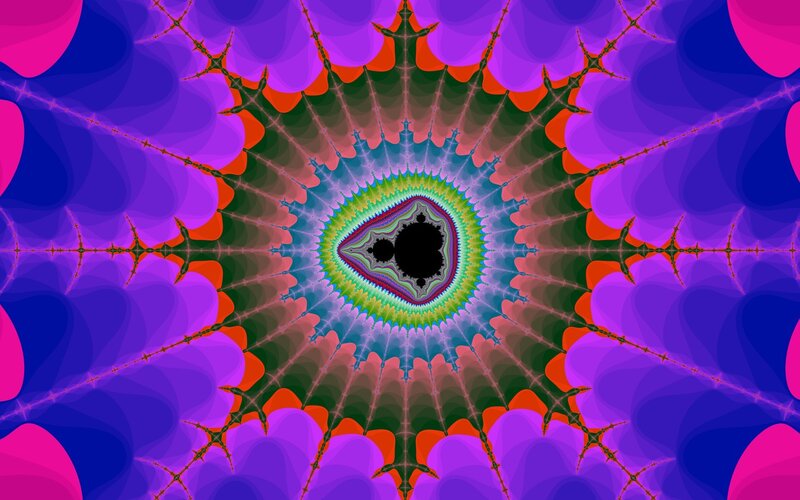 Fractal Mandelbrot Set — Purple