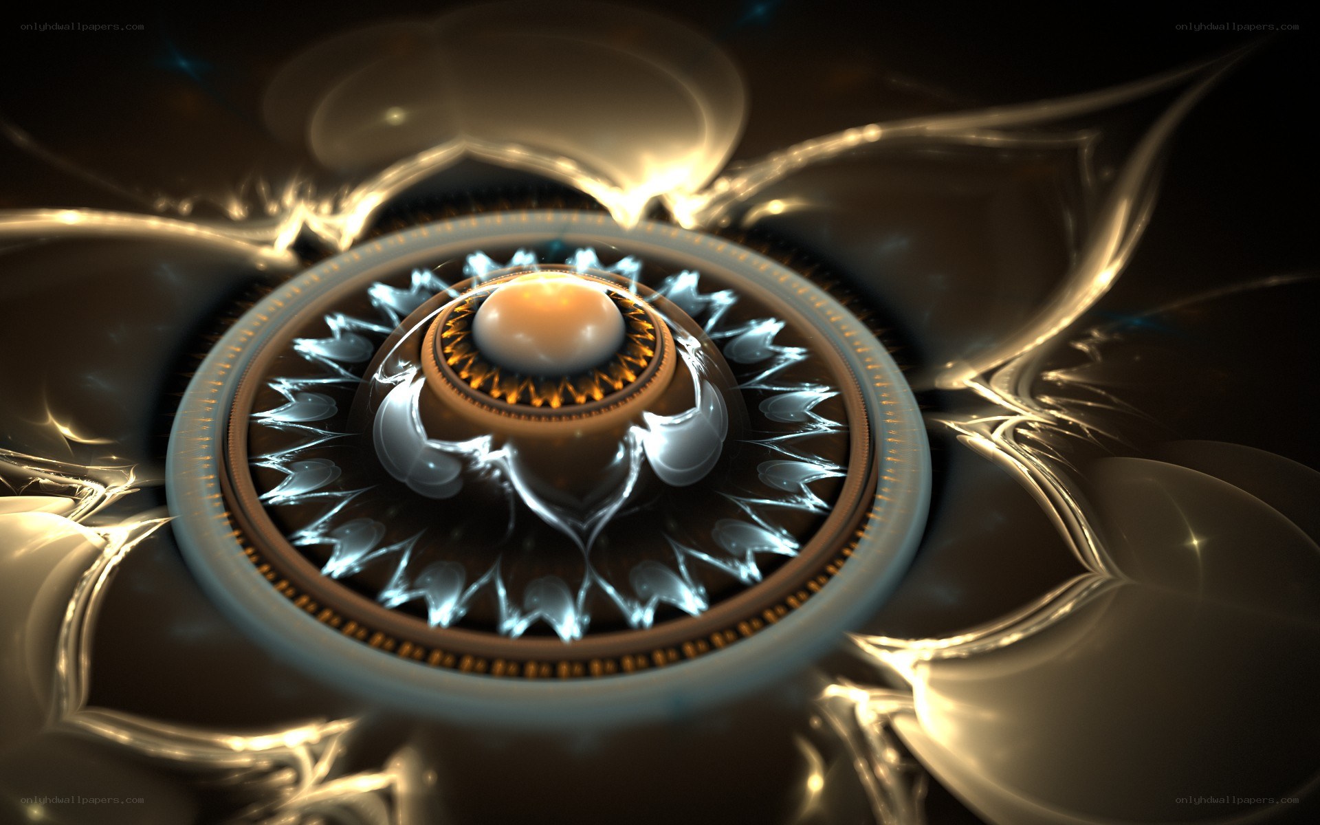 fractal mechanical flower