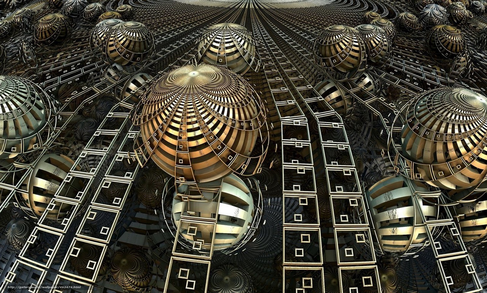 Fractal mechanical sphere structure