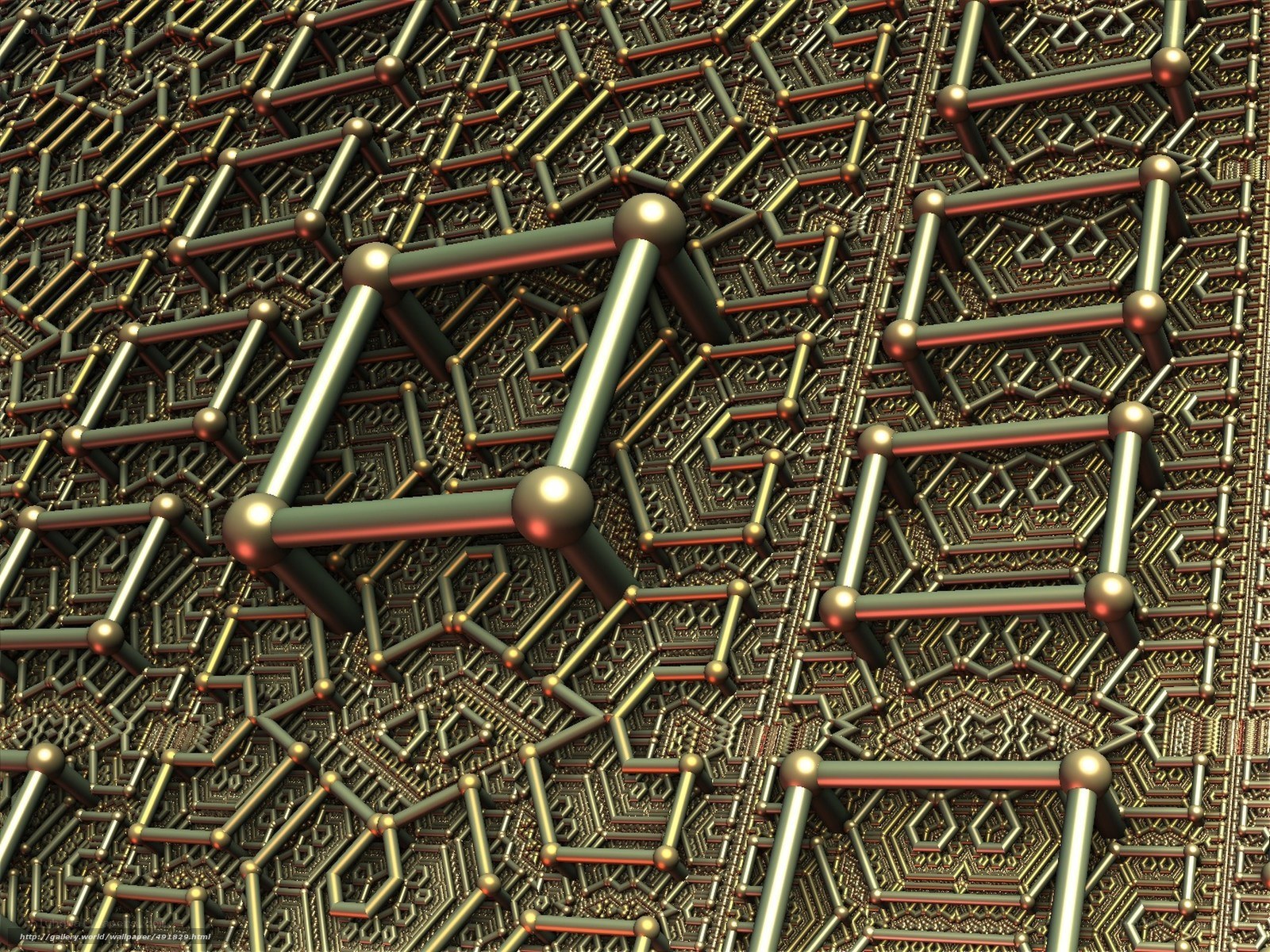Fractal metal lattice structure