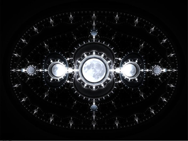 Fractal moon pattern