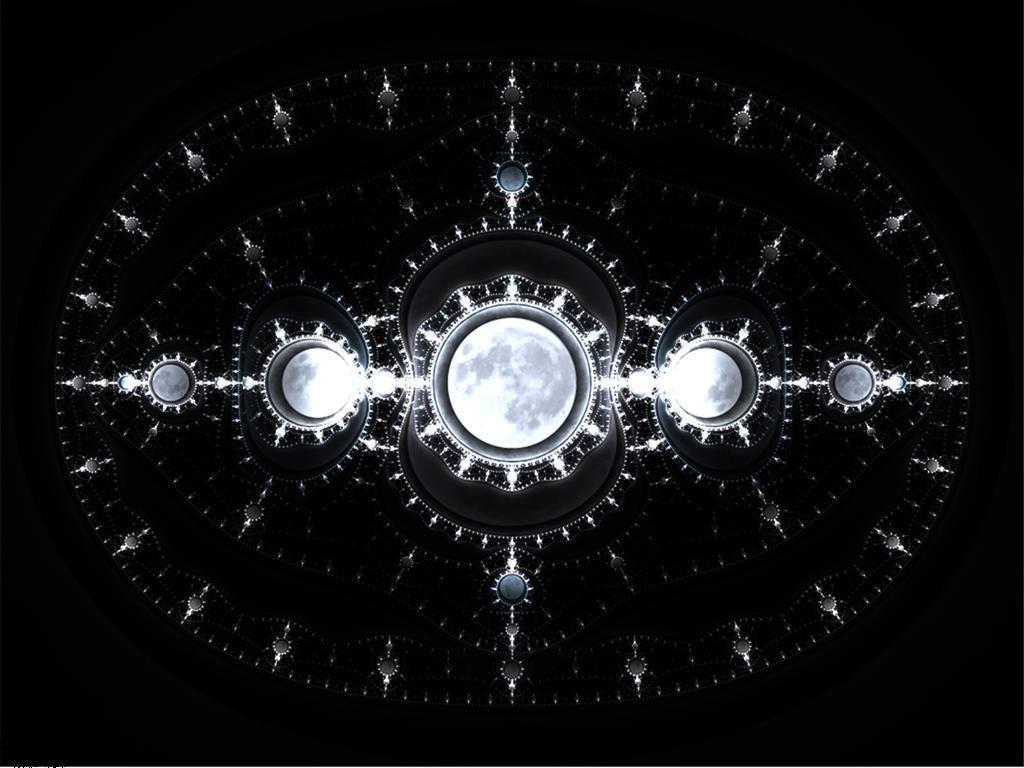 Fractal moon pattern