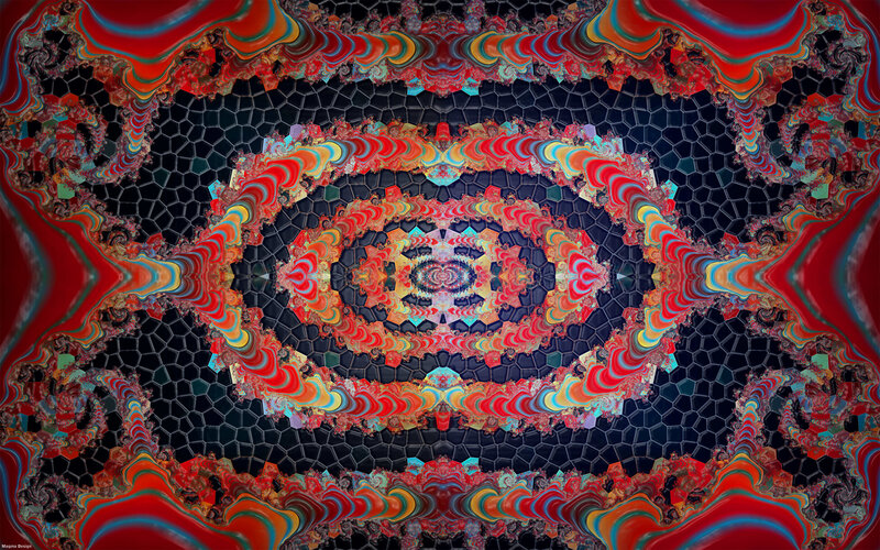 Fractal mosaic pattern