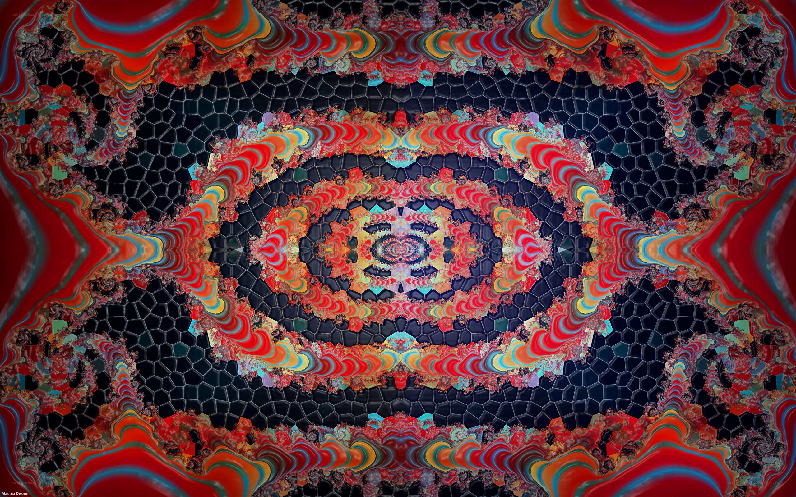 Fractal mosaic pattern