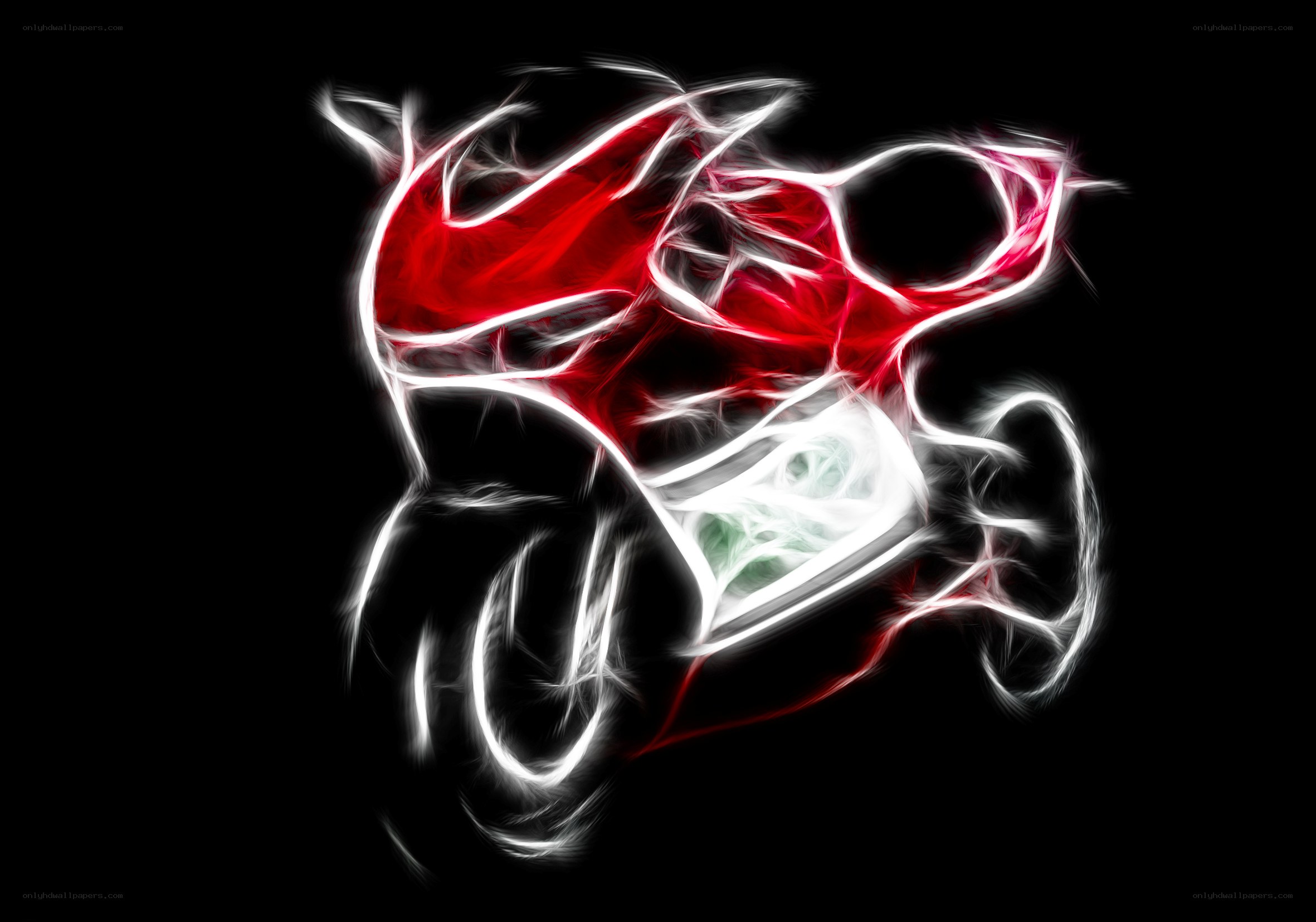 Fractal motorcycle art