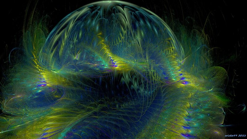 Fractal Nebula Formation — Green
