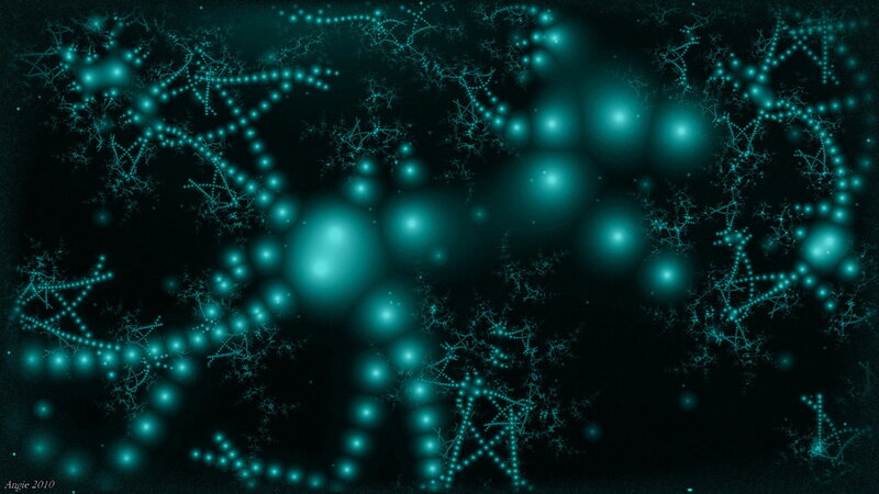 Fractal Network Pattern — Teal