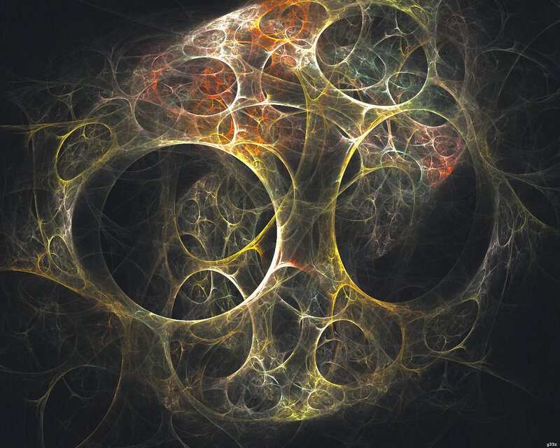 Fractal Network Structure — Yellow