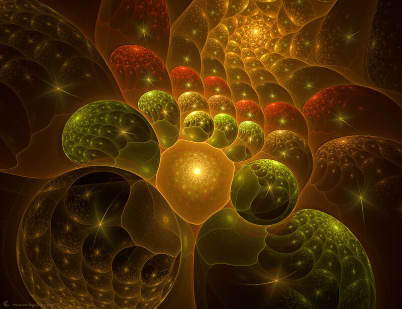 Fractal organic growth pattern