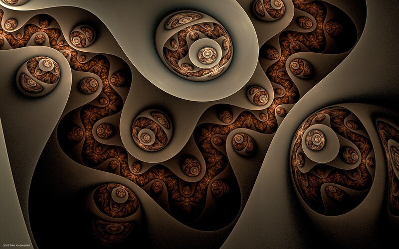 Fractal Organic Patterns — Brown