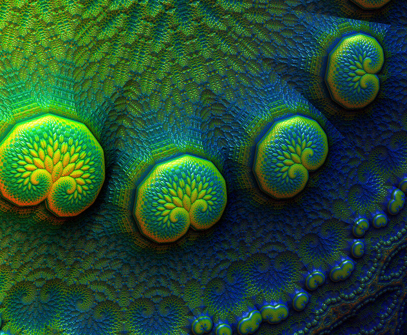 Fractal Organic Patterns — Green
