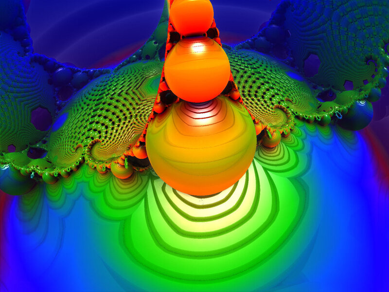 Fractal Organic Structure — Green, Vibrant