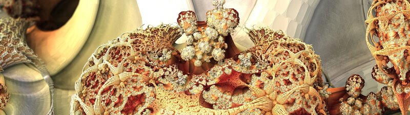 Fractal Organic Structure — Orange