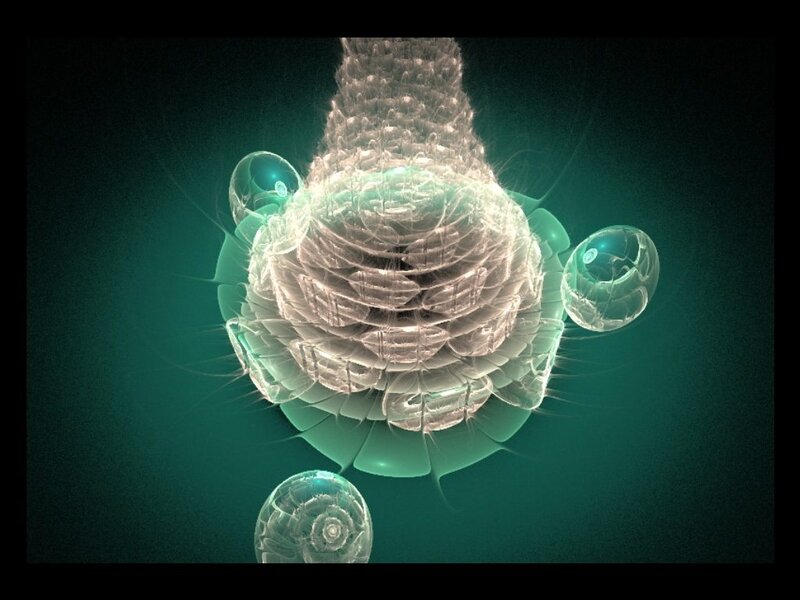 Fractal Organic Structure — Teal